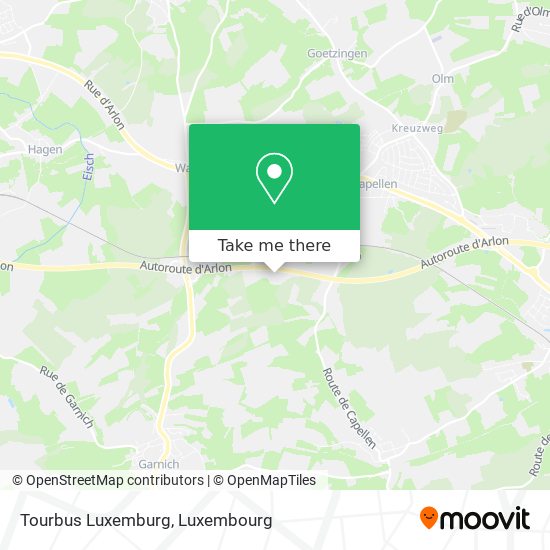 Tourbus Luxemburg map