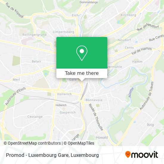 Promod - Luxembourg Gare map