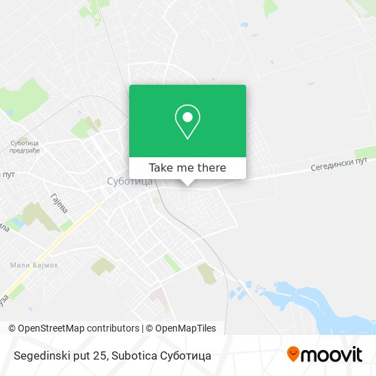 Segedinski put 25 map