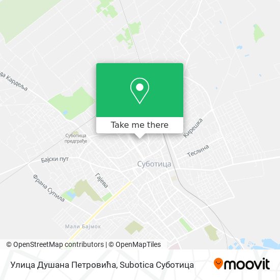 Улица Душана Петровића map