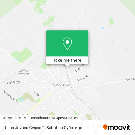 Ulica Jovana Cvijica 2 map