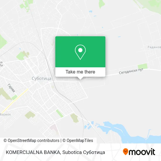 KOMERCIJALNA BANKA map