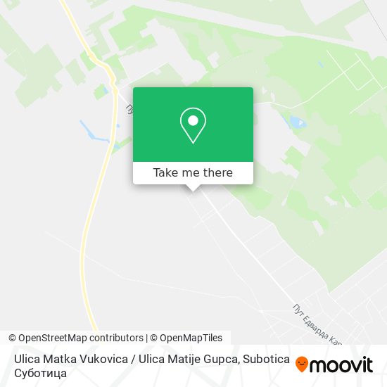 Ulica Matka Vukovica / Ulica Matije Gupca map