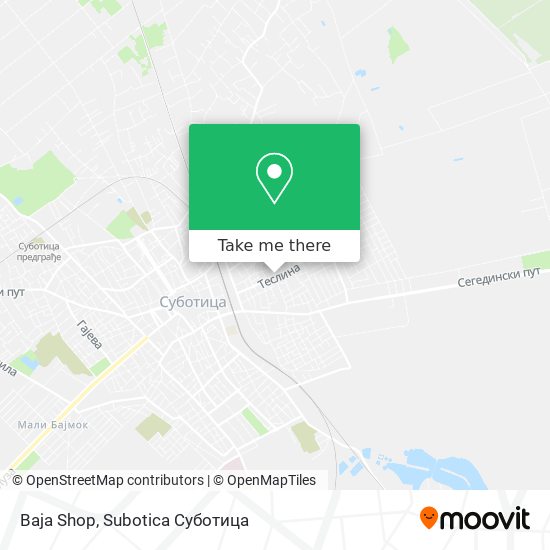 Baja Shop map