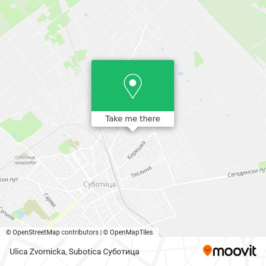 Ulica Zvornicka map