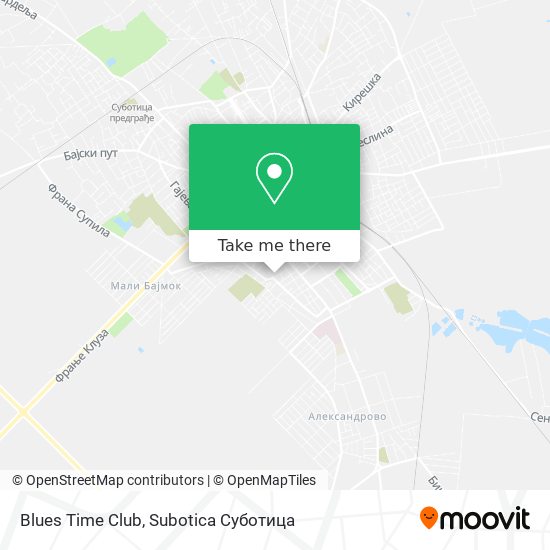 Blues Time Club map