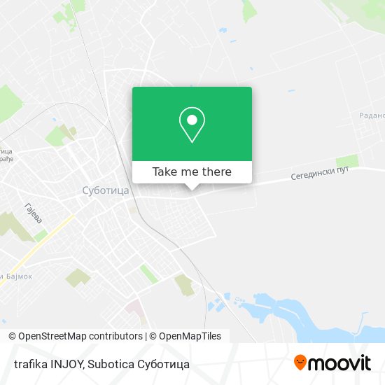 trafika INJOY map