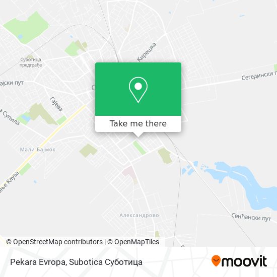 Pekara Evropa map