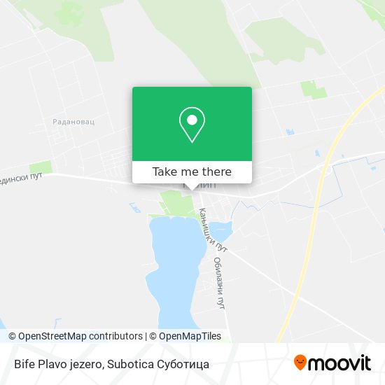 Bife Plavo jezero map