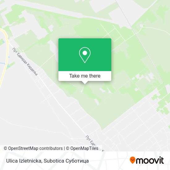 Ulica Izletnicka map
