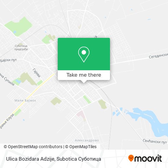 Ulica Bozidara Adzije map