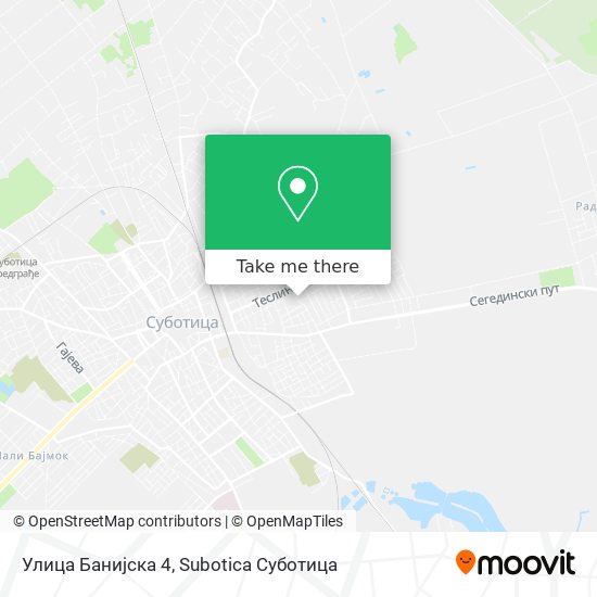 Улица Банијска 4 map