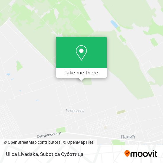 Ulica Livadska map