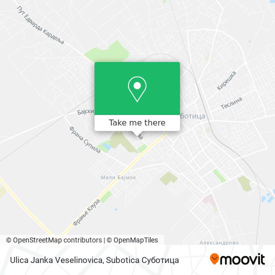 Ulica Janka Veselinovica map