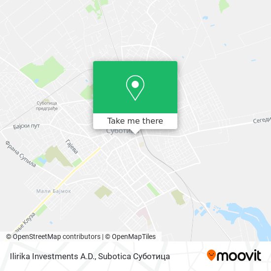 Ilirika Investments A.D. map