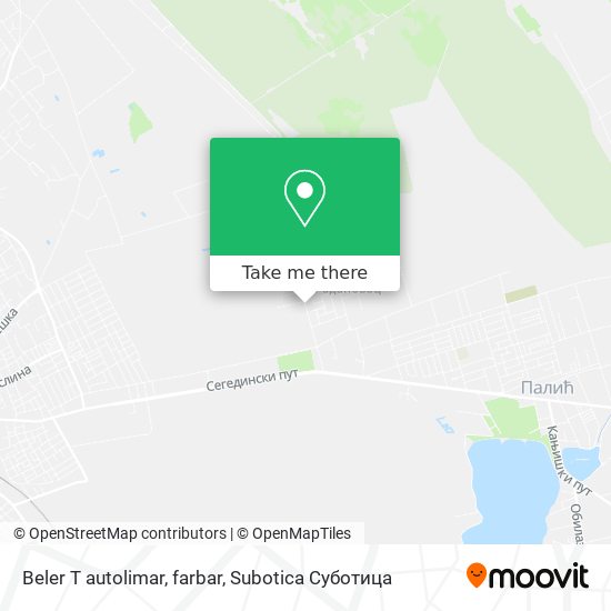 Beler T autolimar, farbar map
