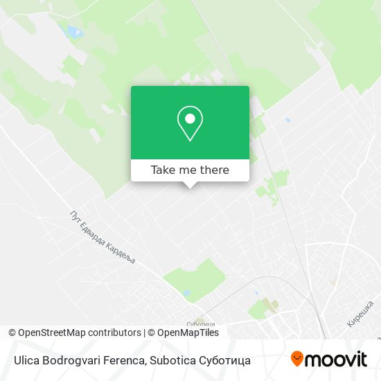 Ulica Bodrogvari Ferenca map
