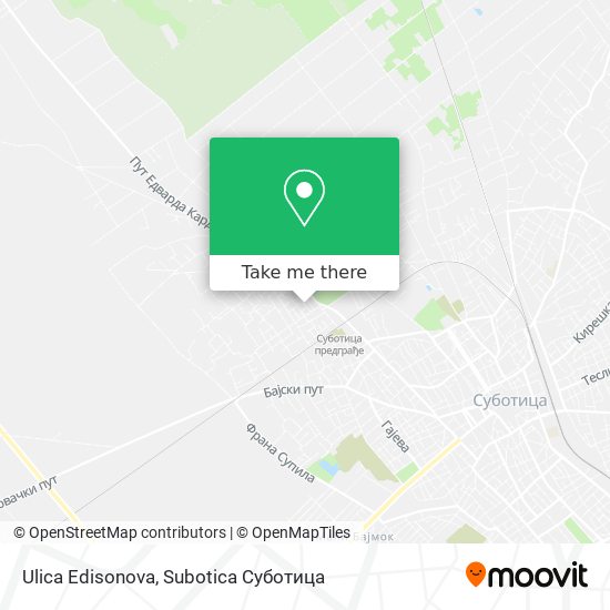 Ulica Edisonova map