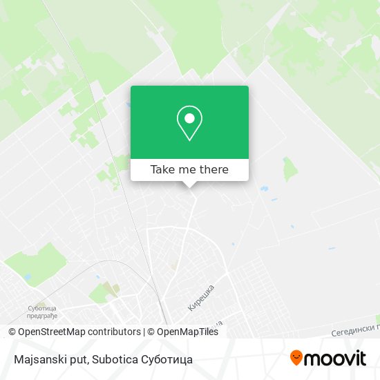 Majsanski put map