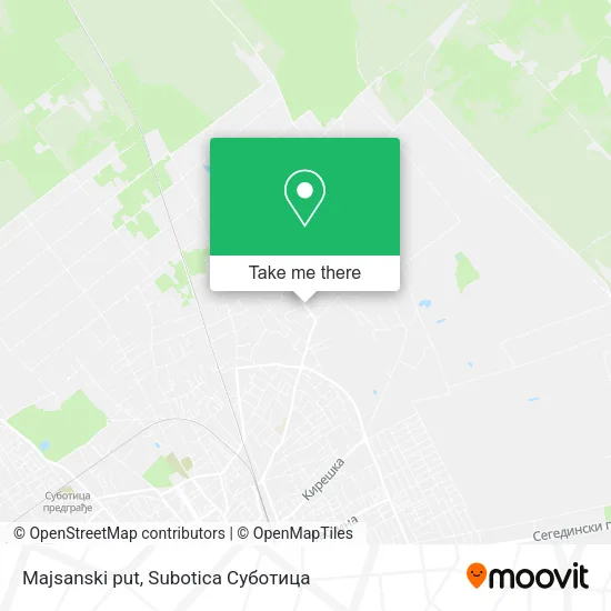 Majsanski put map