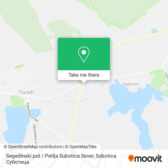 Segedinski put / Petlja Subotica Sever map