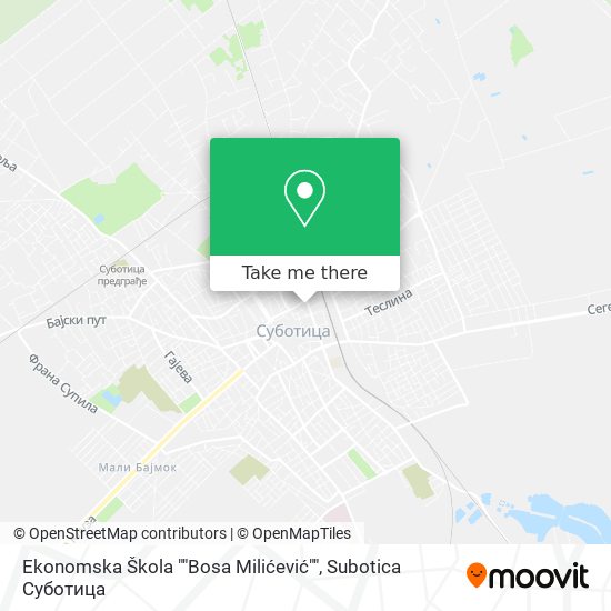 Ekonomska Škola ""Bosa Milićević"" map