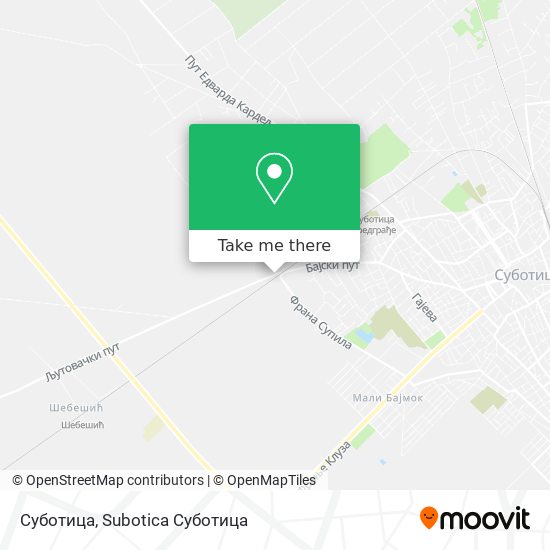 Суботица map