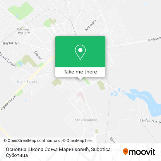 Основна Школа Соња Маринковић map