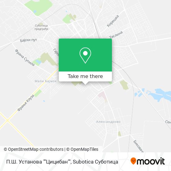 П.Ш. Установа ""Цицибан"" map