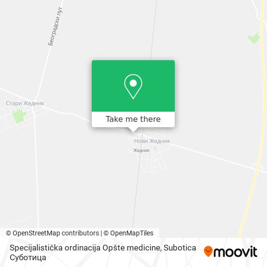 Specijalistička ordinacija Opšte medicine map