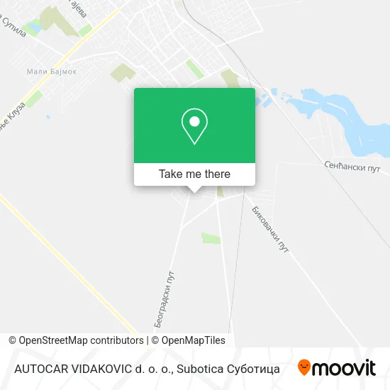 AUTOCAR VIDAKOVIC d. o. o. map