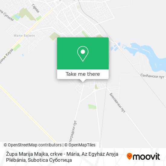 Župa Marija Majka, crkve - Mária, Az Egyház Anyja Plébánia map