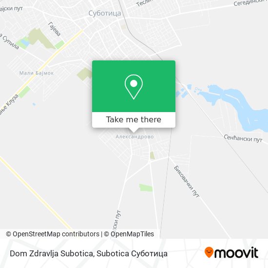 Dom Zdravlja Subotica map