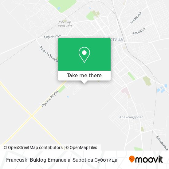 Francuski Buldog Emanuela map