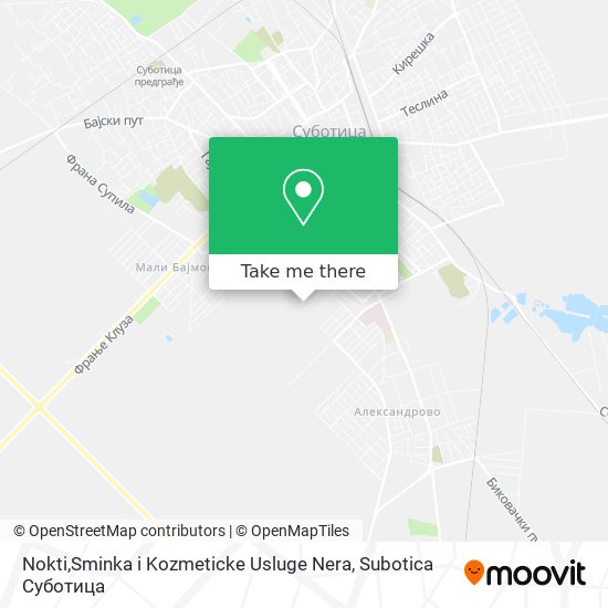 Nokti,Sminka i Kozmeticke Usluge Nera map