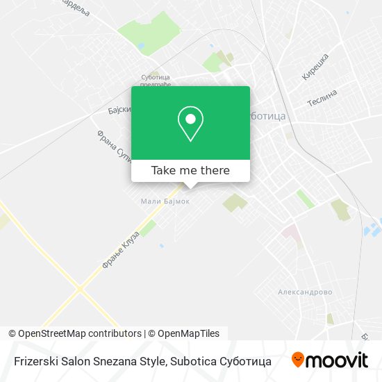 Frizerski Salon Snezana Style map