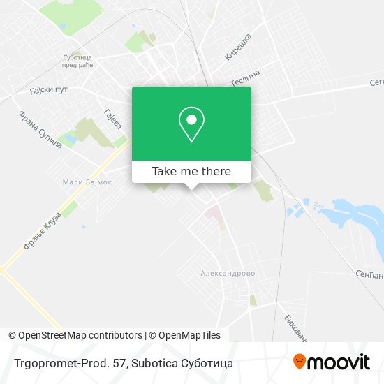 Trgopromet-Prod. 57 map