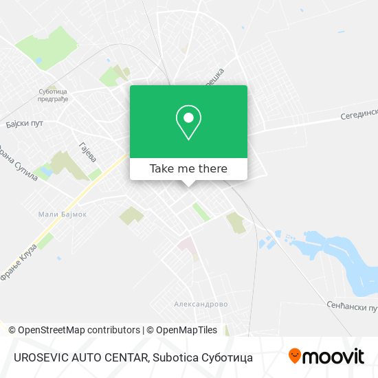 UROSEVIC AUTO CENTAR map
