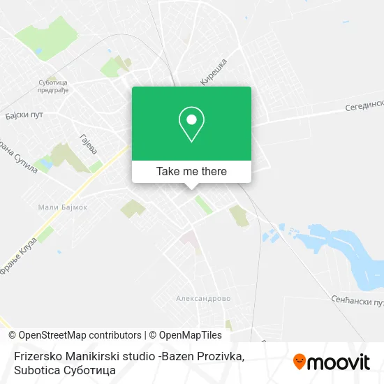 Frizersko Manikirski studio -Bazen Prozivka map