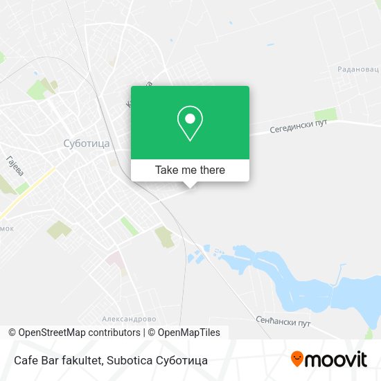 Cafe Bar fakultet map