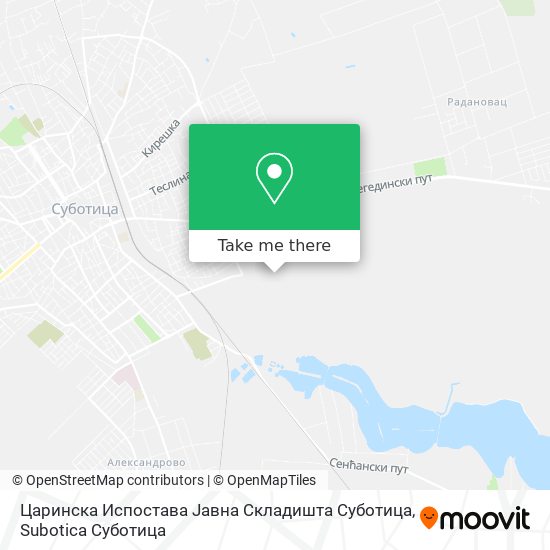 Царинска Испостава Јавна Складишта Суботица map