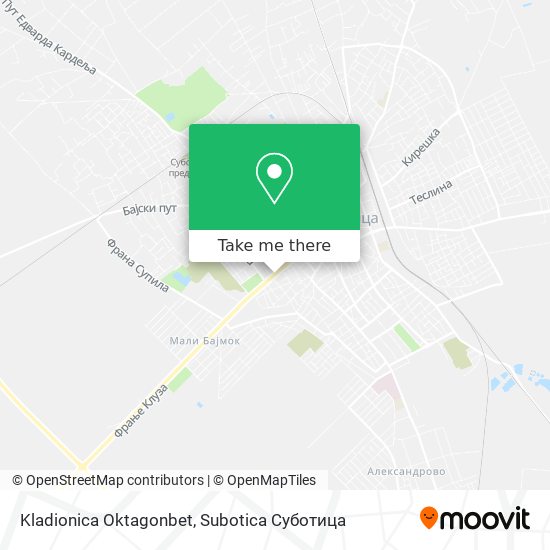 Kladionica Oktagonbet map