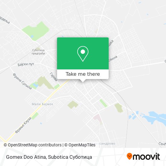 Gomex Doo Atina map