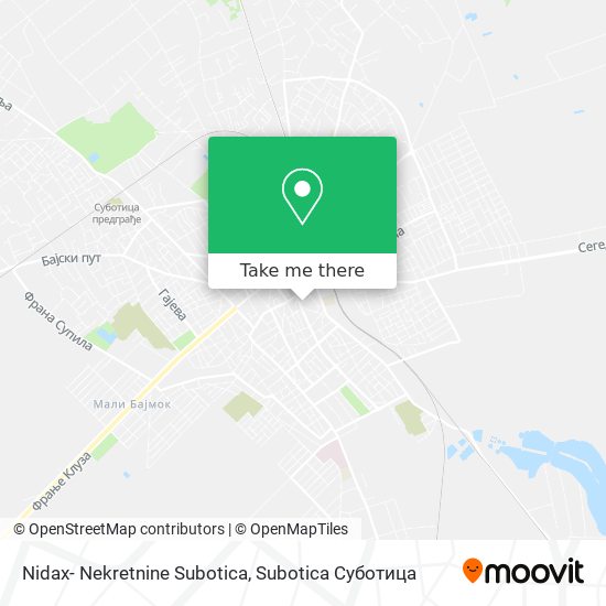 Nidax- Nekretnine Subotica map