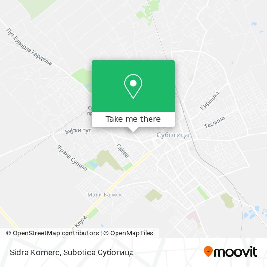 Sidra Komerc map
