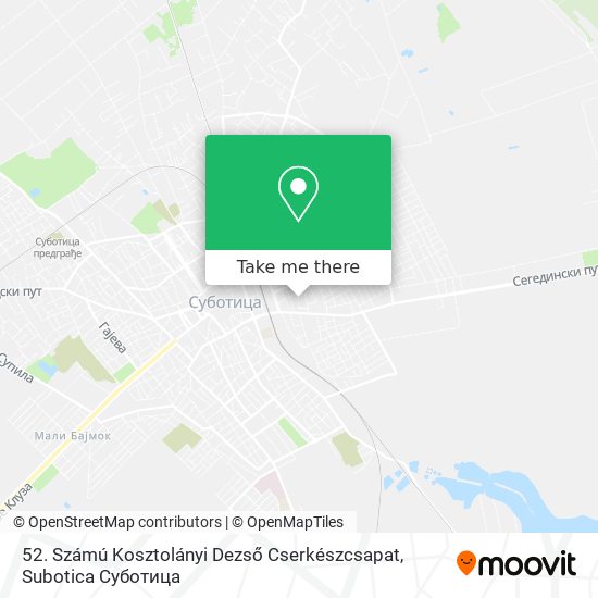 52. Számú Kosztolányi Dezső Cserkészcsapat map