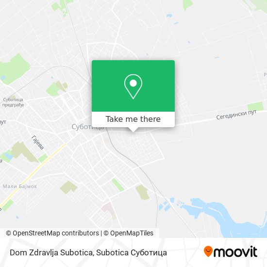 Dom Zdravlja Subotica map