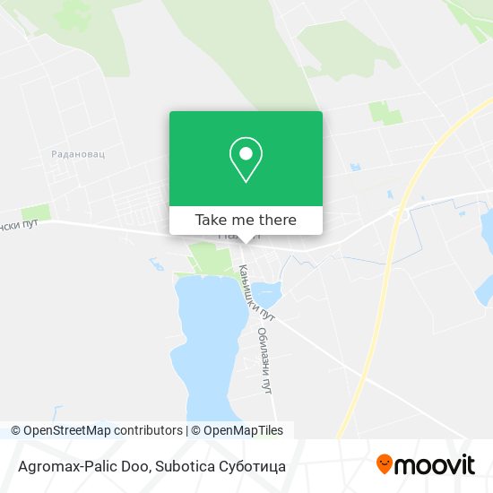 Agromax-Palic Doo map