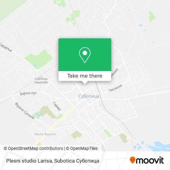 Plesni studio Larisa map