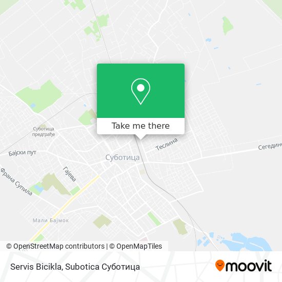 Servis Bicikla map